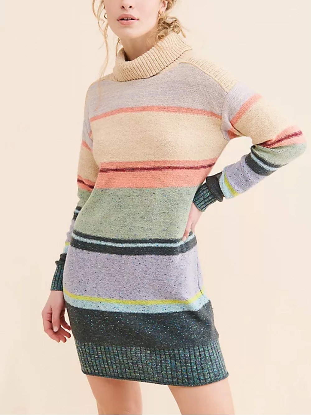 Daily Practice by Anthropologie The Keep It Cool Dress sweater cut out back